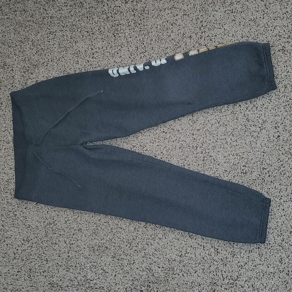 PINK Victoria's Secret Cropped Gray Joggers Sweatpants